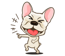 Louknann the frenchie sticker #4200591