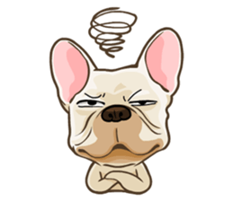 Louknann the frenchie sticker #4200592