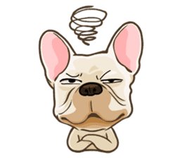 Louknann the frenchie sticker #4200592