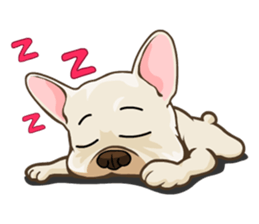 Louknann the frenchie sticker #4200593