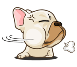 Louknann the frenchie sticker #4200597