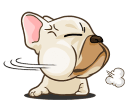 Louknann the frenchie sticker #4200597