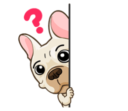 Louknann the frenchie sticker #4200598