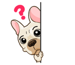 Louknann the frenchie sticker #4200598