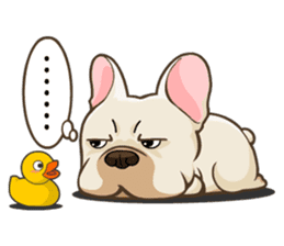 Louknann the frenchie sticker #4200601