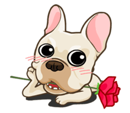 Louknann the frenchie sticker #4200602