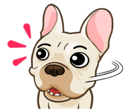 Louknann the frenchie sticker #4200603
