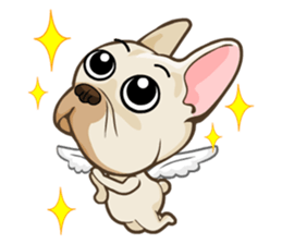 Louknann the frenchie sticker #4200604