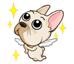 Louknann the frenchie sticker #4200604