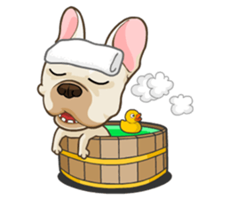 Louknann the frenchie sticker #4200605