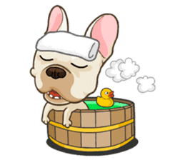 Louknann the frenchie sticker #4200605