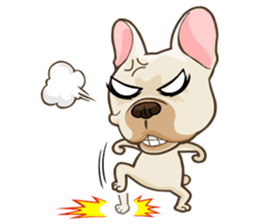 Louknann the frenchie sticker #4200607