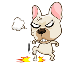 Louknann the frenchie sticker #4200607