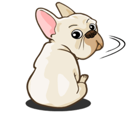 Louknann the frenchie sticker #4200610