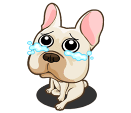 Louknann the frenchie sticker #4200611