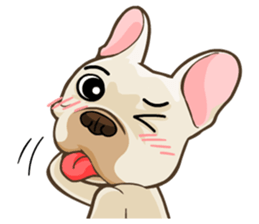 Louknann the frenchie sticker #4200613