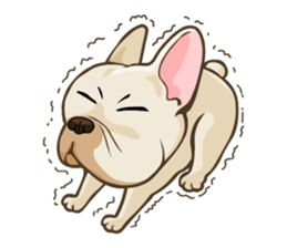 Louknann the frenchie sticker #4200614