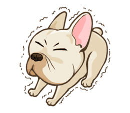Louknann the frenchie sticker #4200614