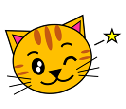 The cats(tiger cat,white cat,black cat)1 sticker #4200700