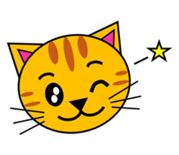 The cats(tiger cat,white cat,black cat)1 sticker #4200700