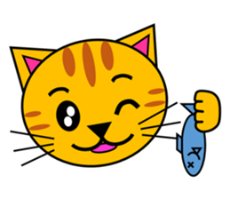 The cats(tiger cat,white cat,black cat)1 sticker #4200710