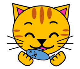 The cats(tiger cat,white cat,black cat)1 sticker #4200711