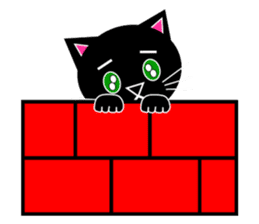 The cats(tiger cat,white cat,black cat)1 sticker #4200714