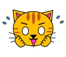 The cats(tiger cat,white cat,black cat)1 sticker #4200716