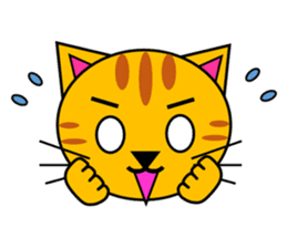 The cats(tiger cat,white cat,black cat)1 sticker #4200716