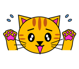 The cats(tiger cat,white cat,black cat)1 sticker #4200717