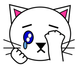 The cats(tiger cat,white cat,black cat)1 sticker #4200722