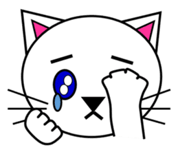 The cats(tiger cat,white cat,black cat)1 sticker #4200722