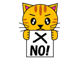 The cats(tiger cat,white cat,black cat)1 sticker #4200726