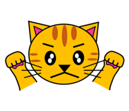 The cats(tiger cat,white cat,black cat)1 sticker #4200727