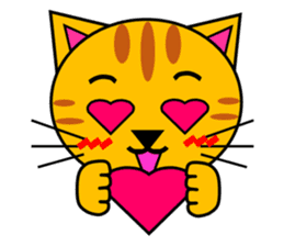 The cats(tiger cat,white cat,black cat)1 sticker #4200728