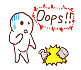 Simple emotion and message. sticker #4200881