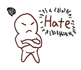 Simple emotion and message. sticker #4200885