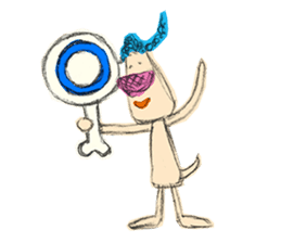 Braid dog sticker #4201018