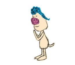 Braid dog sticker #4201027