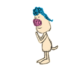 Braid dog sticker #4201027