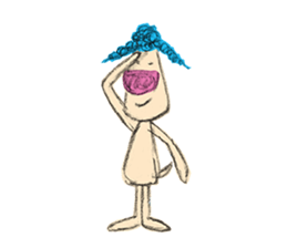 Braid dog sticker #4201029