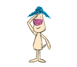 Braid dog sticker #4201029