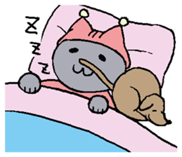 crazy cat and dog sticker #4201426