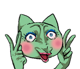 crazy cat and dog sticker #4201443