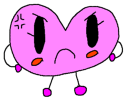 kyururun heart english sticker #4202061