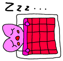 kyururun heart english sticker #4202073