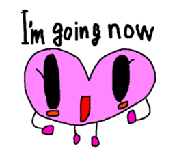 kyururun heart english sticker #4202095