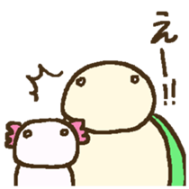 Turtle and Axolotl sticker #4202131