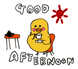 Easygoing animal by Mizky sticker #4202187