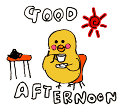 Easygoing animal by Mizky sticker #4202187